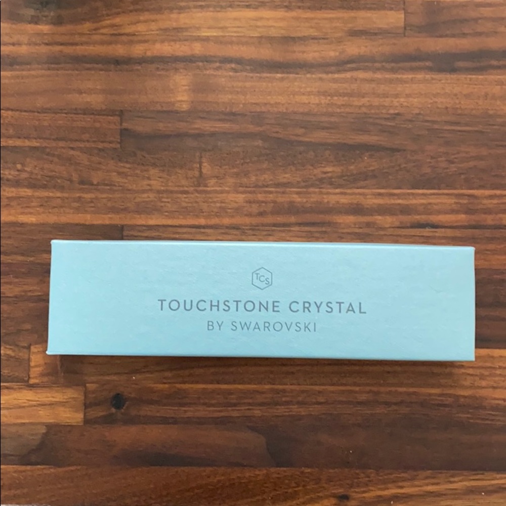 Swarovski-New Silver Touchstone Crystal Necklace